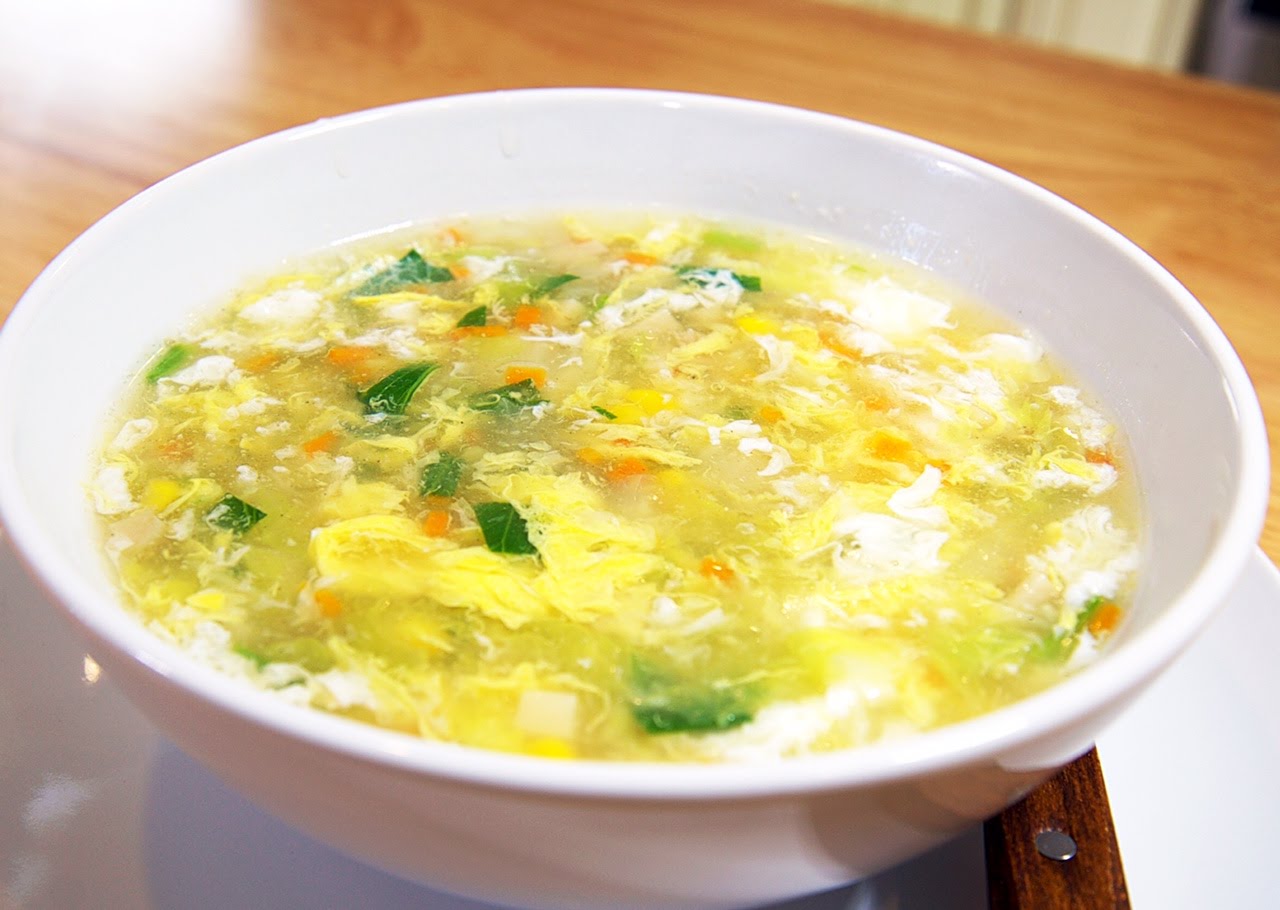 Whipped Egg And Vegetable Soup Dirty Apron Recipes